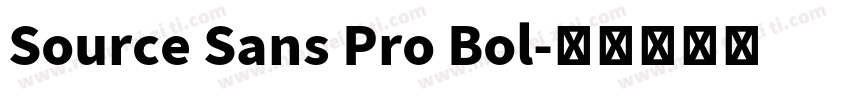 Source Sans Pro Bol字体转换